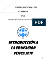 Cuadernillo. Introduccion A La Educacion Fisica 2019