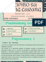 Filipino sa Piling Larang Q3- Module 3.2 Output