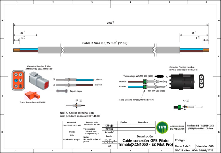 Conexión A GPS Piloto Trimble (Opción 2) | PDF
