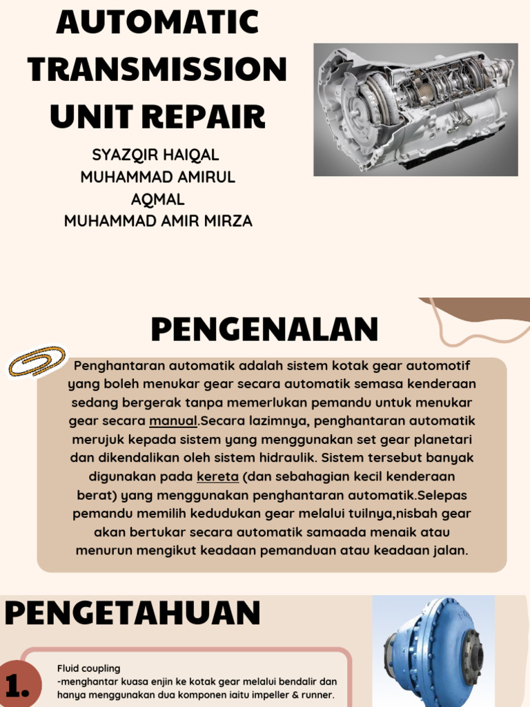 Automatic Transmission Unit Re | PDF