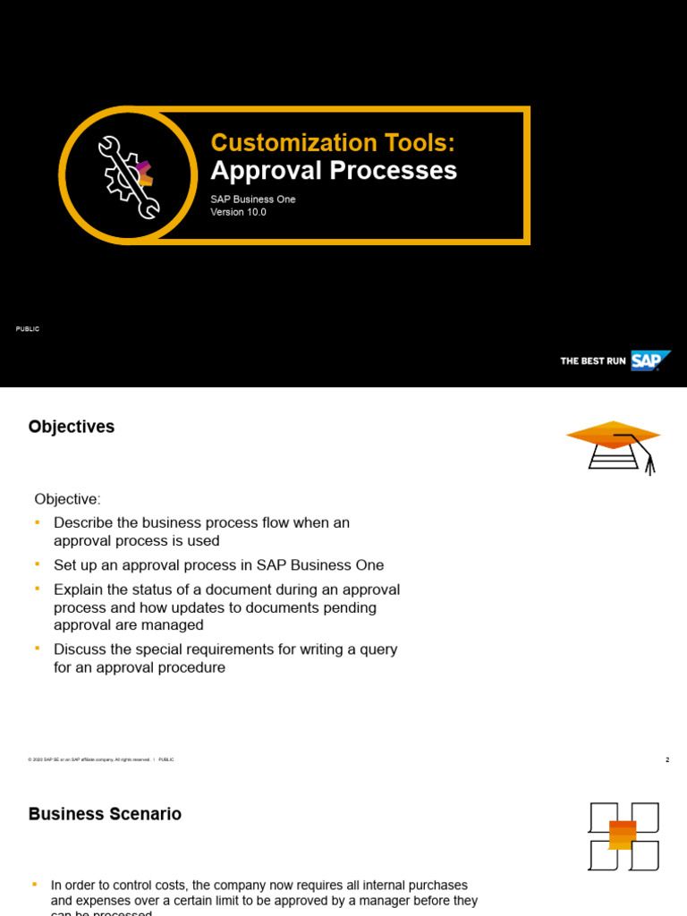 SAP Business One Approval Process Setup | PDF | Computing | Software