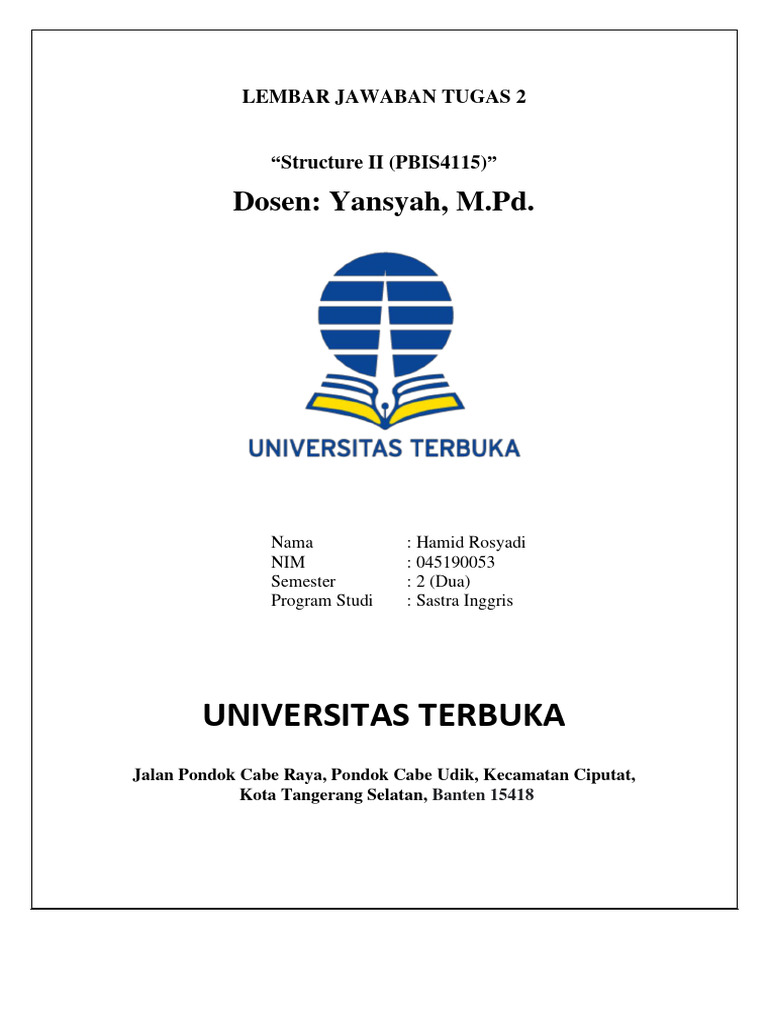 Tugas 2 Structure 2 | PDF