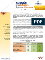 Informe Técnico Variación de Los Indicadores de Precios - Febrero 2024
