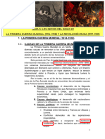 Tema 5. Los Inicios Del Siglo Xx. La Primera Guerra Mundial y La Revolución Rusa