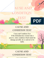 Cause and Condition Test-Natural and Probable Consequences Test - Ostique