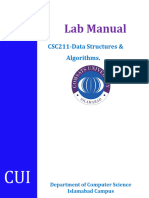 Data Structure and Algorithms Lab Manuel in C++