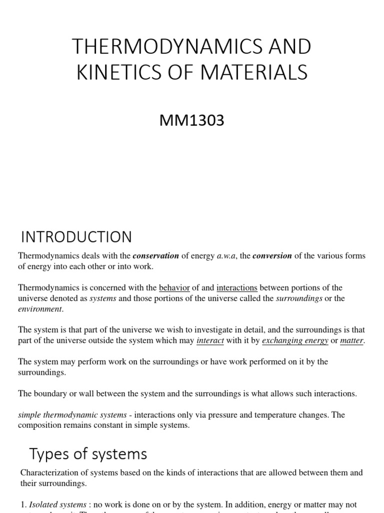 Thermodynamics and of Materials PDF
