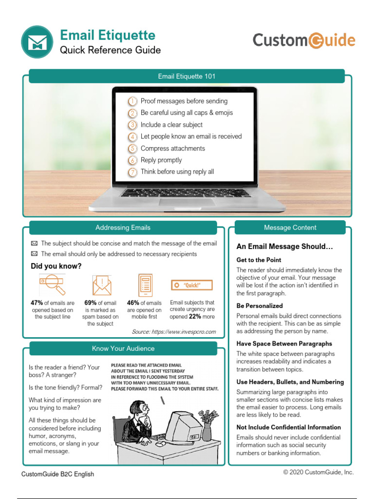 Email Etiquette Quick Reference | PDF