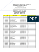 Jadwal First Test 2023 s1 Fbs-1