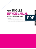 LG PDP Module Pdp50g1 Service Manual