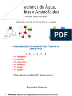 Aula 2 - Bioquímica Da Água, Proteínas e Aminoácidos