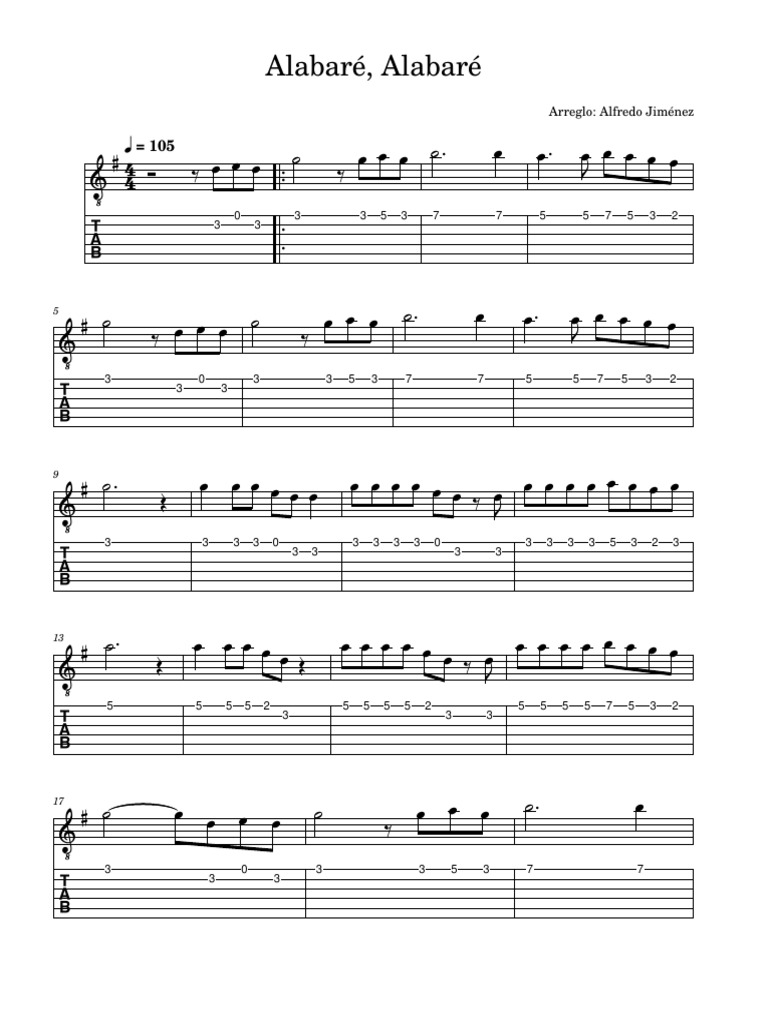 Alabaré Alabaré Guitarra Pdf