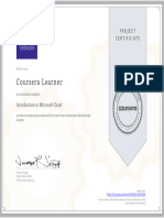 Coursera Begginer Excel Project Certificate