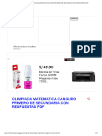 OLIMPIADA MATEMATICA CANGURO PRIMERO DE SECUNDARIA CON RESPUESTAS PDF