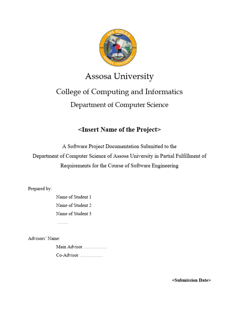 I2010 SDD Template For Students PDF System Computer Science