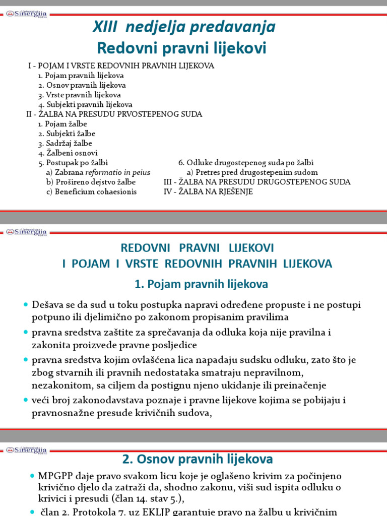 Redovni Pravni Lijekovi (317-348) | PDF