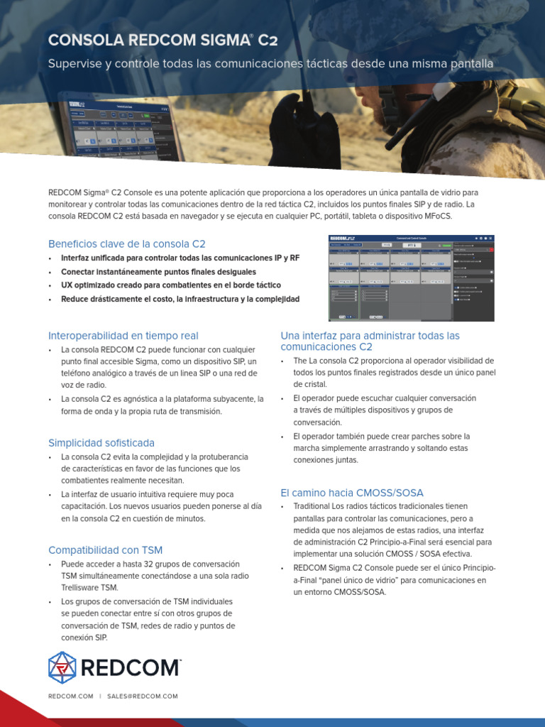 REDCOM C2 Console | PDF | Interfaces gráficas de usuario | Tableta