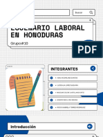 Escenario Laboral en Honoduras