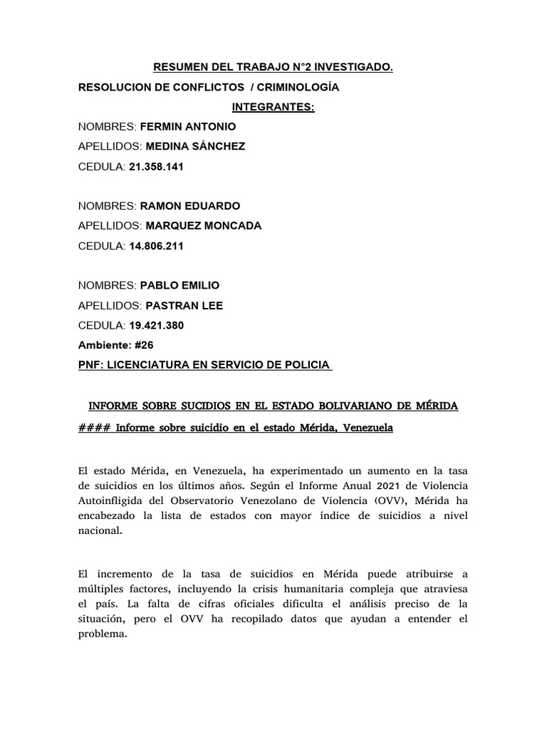 Trabajo 2 Prof Liliana Flores | PDF