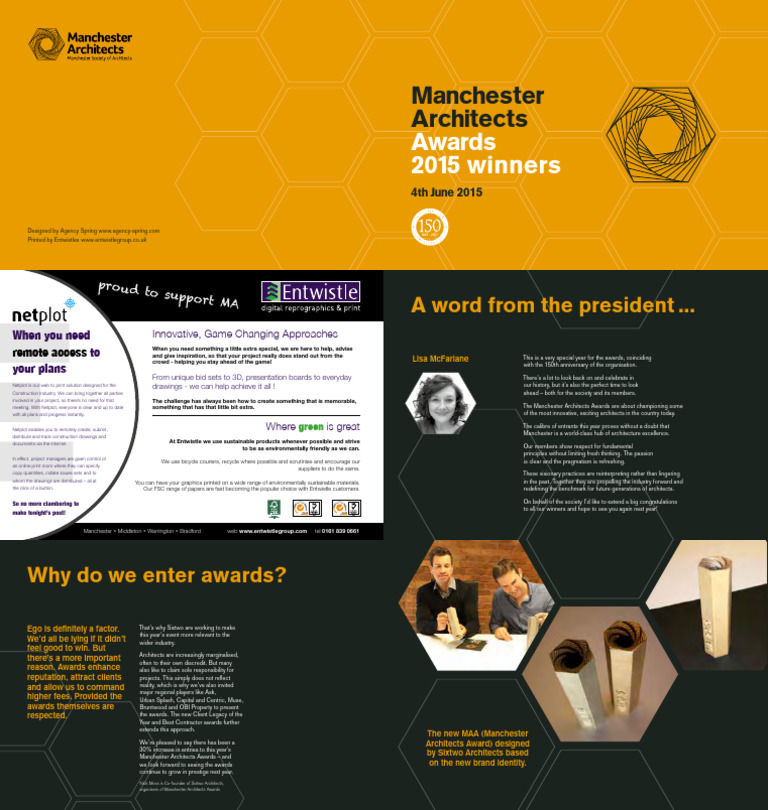 Manchester Architects Awards Winners Booklet | PDF | Architect | Flooring