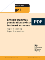 ks1 English 2023 Grammar Punctuation Spelling Marking Scheme