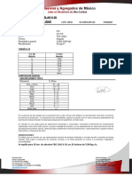 Certificado Calidad - FBG SLAG 6-30