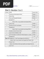 FoM 10, Unit 3, Part 1 - Overview, Factor Pairs and Prime and Composite Numbers