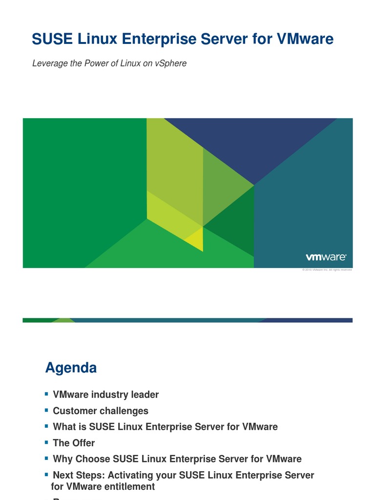 Vmware Sles For Vmware PP en | PDF | V Mware | Cloud Computing