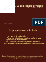 La Proposizione Principale