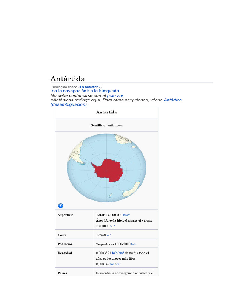 QUE ES LA ANTARTIDA visual data 2