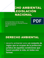 DERECHO AMBIENTAL Y LEGISLACIÓN NACIONAL Bolivia