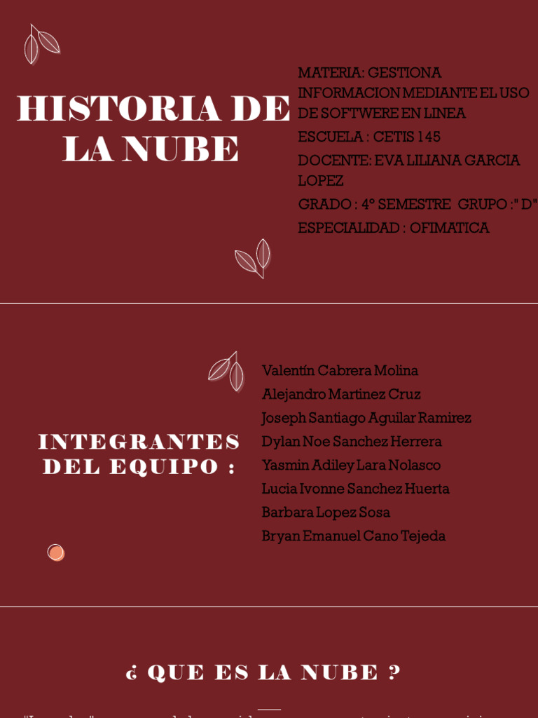Historia y Tipos de Servicios en la Nube | PDF | Computación en la nube ...