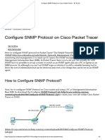 Configure SNMP Protocol On Cisco Packet Tracer - BT BLOG