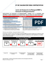 SCM Check List de Validadción ARMANS