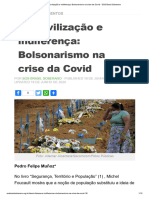 Descivilização e Indiferença - Bolsonarismo Na Crise Da Covid - SOS Brasil Soberano