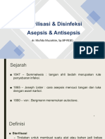 Sterilisasi & Disinfeksi + Asepsis & Antisepsis