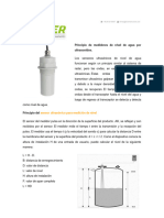 Sensor Medidor de Nivel de Agua Por Ultrasonidos