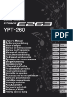 Manual de Usuario Yamaha YPT-260 (28 Páginas)