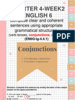 Quarter 4-English6-Conjunctions