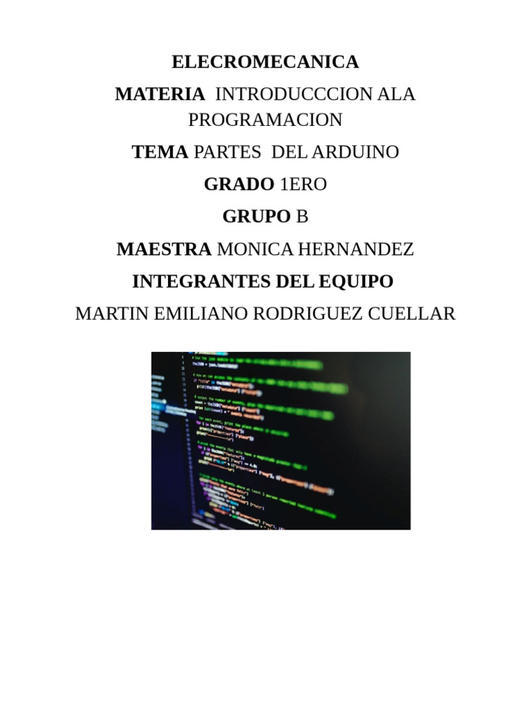 Partes Esenciales del Arduino | PDF | Corriente eléctrica | Diodo