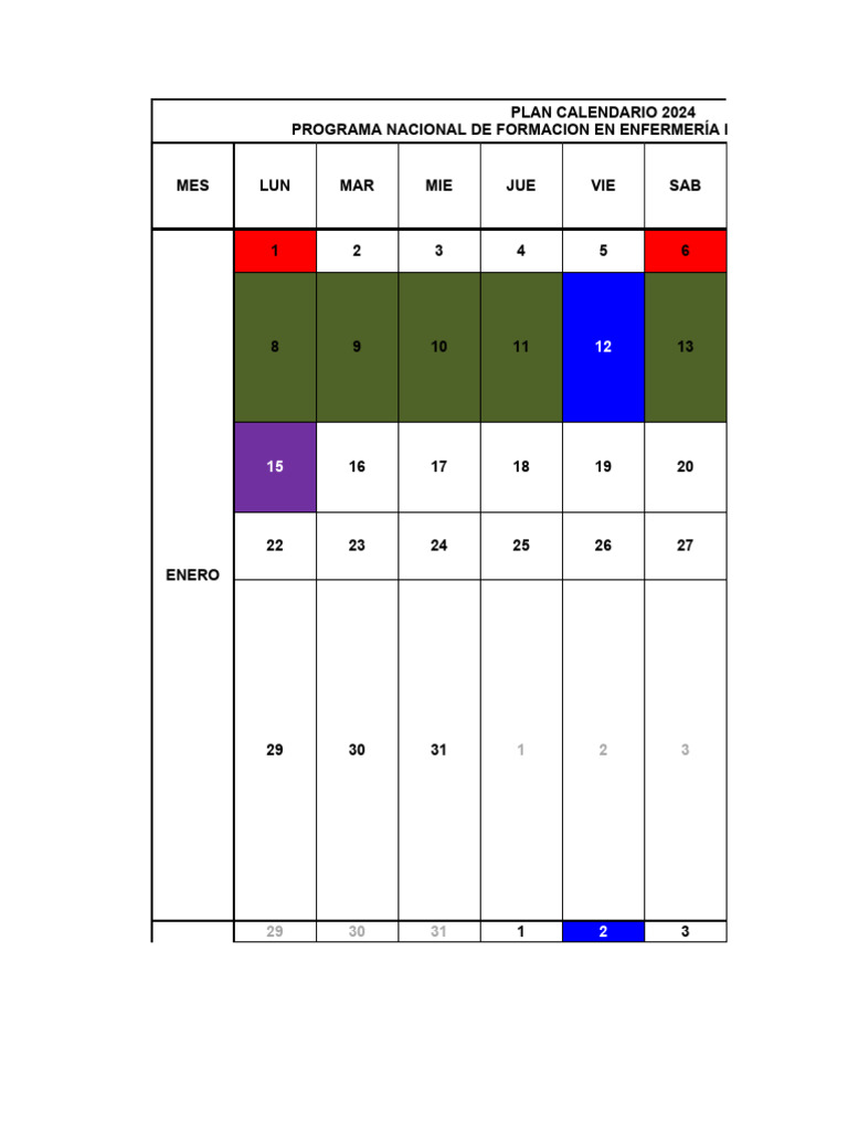 Calendario Ucs | PDF