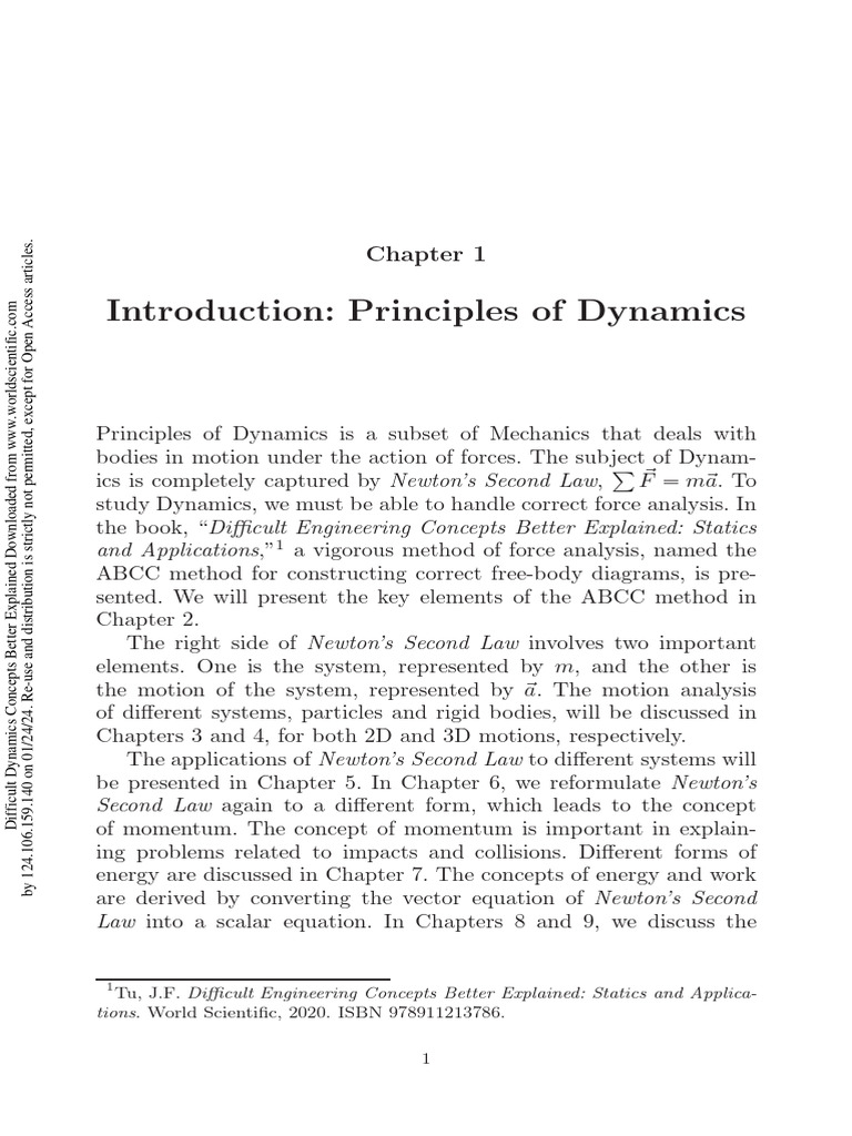 2023 Introduction Principles of Dynamics | PDF | Significant Figures ...