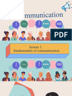Lesson 1 - Fundamentals of Communication