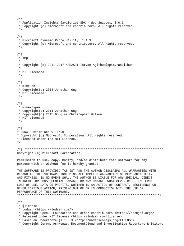 Vendor Bundle Js LICENSE PDF