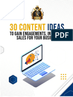 30 Content Ideas
