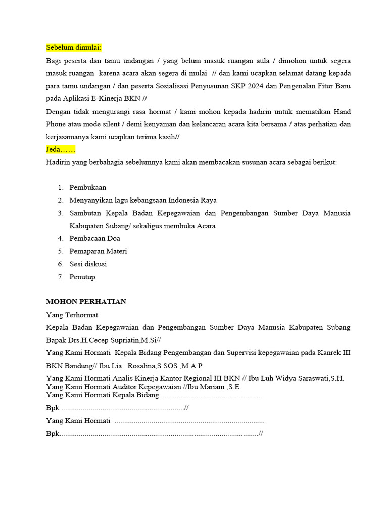 Teks MC | PDF
