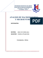 Macroentorno y Microentorno DIRECCION EMPRESARIAL