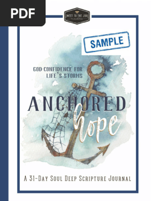 Scripture Journal - Anchored Hope - Sample