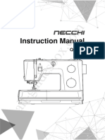 Necchi Q132A Sewing Machine Instruction Manual