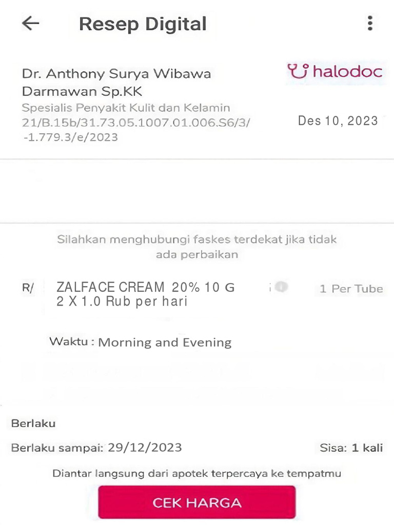 Resep Halodoc | PDF